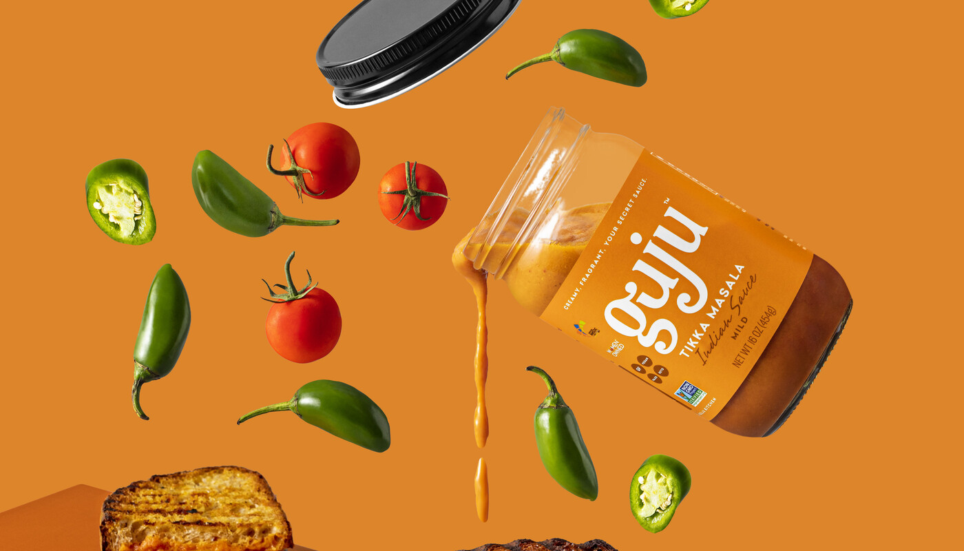Guju hmpg indian sauce branding food packaging design5