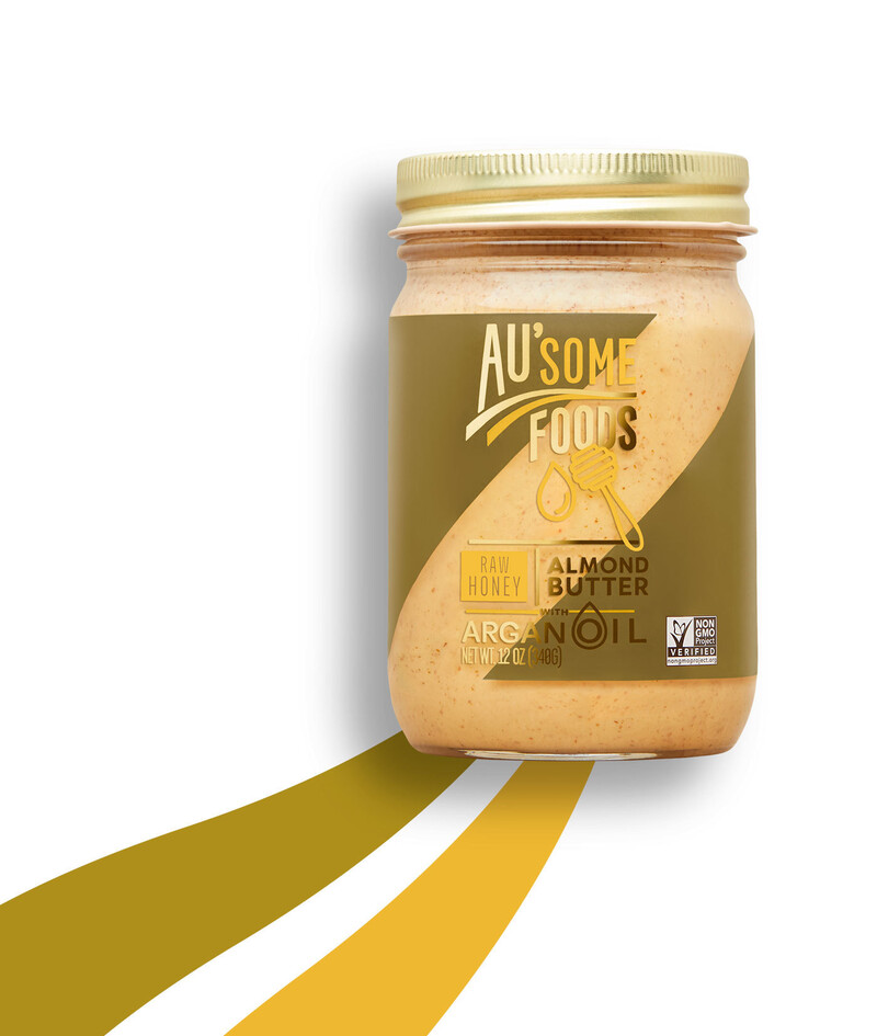 Ausome foods almond butter packaging design15