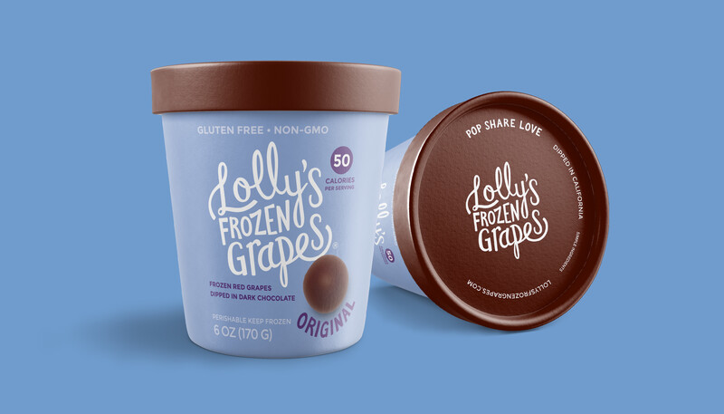 Lollys frozen grapes branding packaging design7