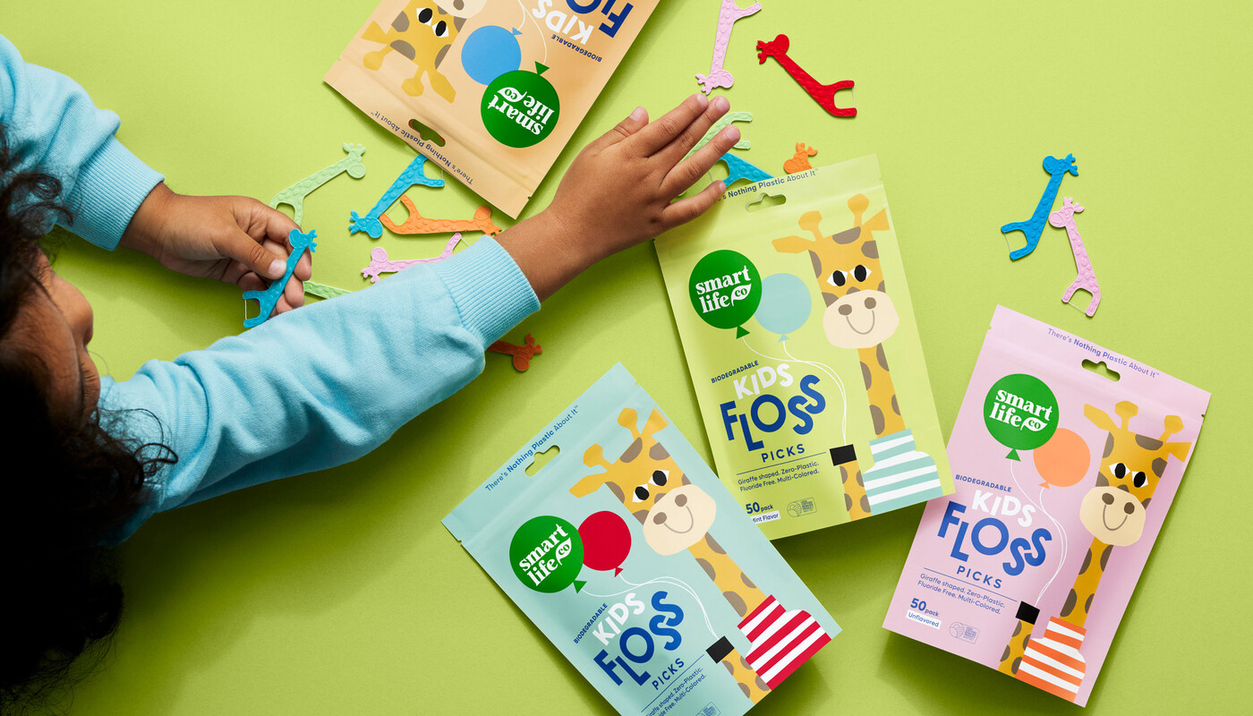 Smartlife dental cpg kids floss packaging design4