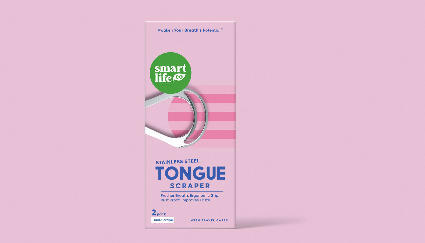 Smartlife oral care tongue scraper packaging design29