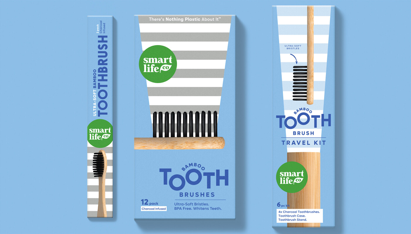 Smartlife oral care toothbrush packaging design30