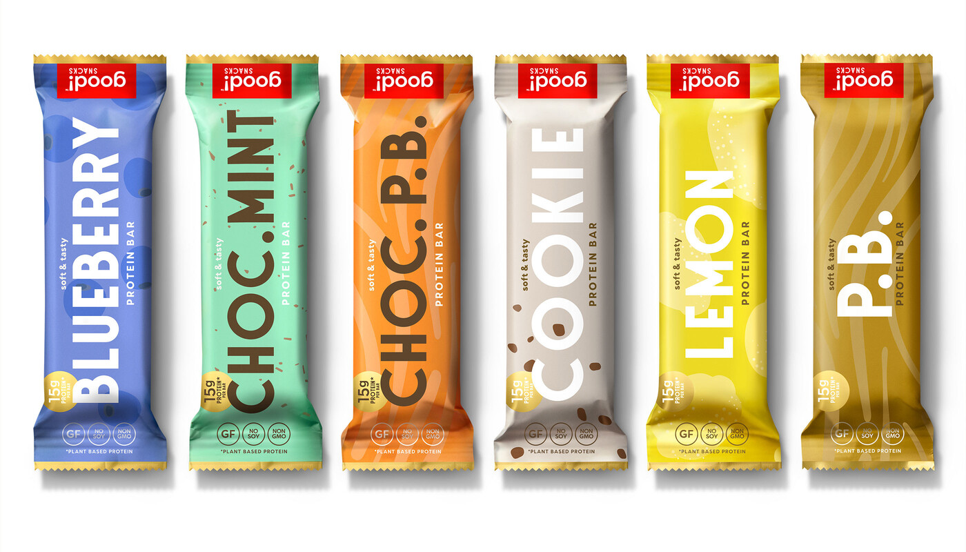 Good snacks protein bar brand identity packaging design13