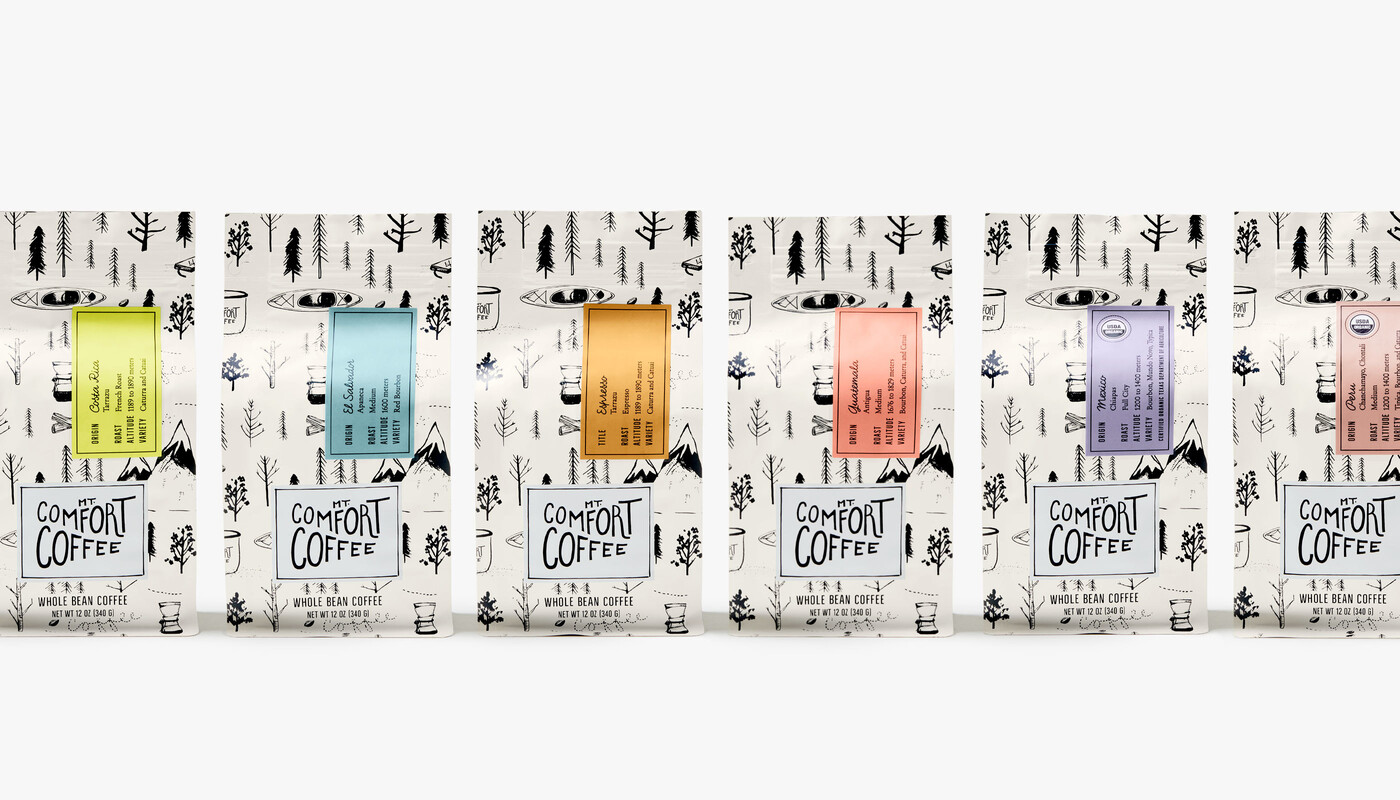 Mt comfort coffee branding packaging design15