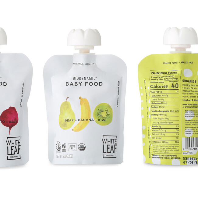White leaf baby food packaging design brand identity2