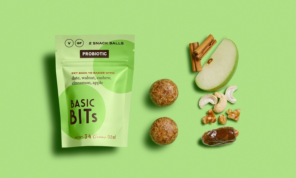 Basic bits snack ball brand identity food packaging design5