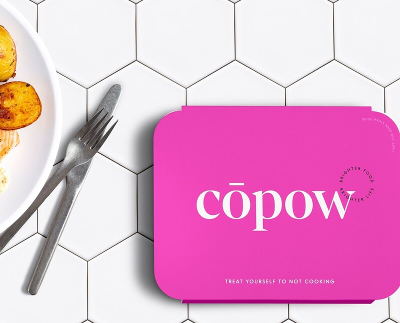 Copow meal delivery website branding packaging design 5
