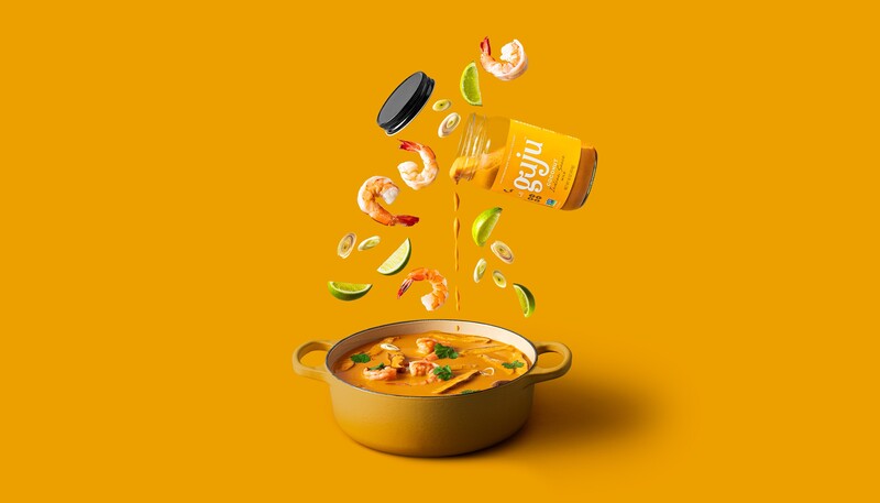 Guju indian sauce branding food packaging design1