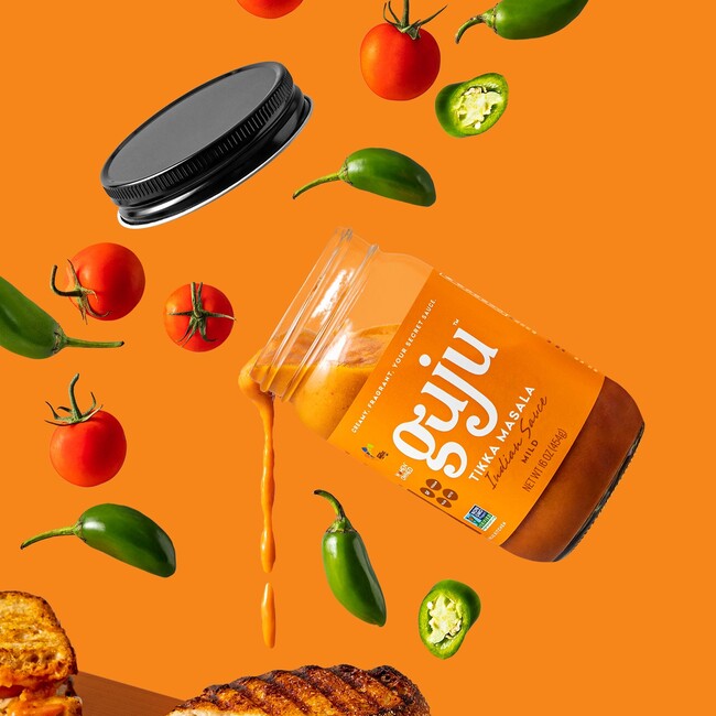 Guju indian sauce branding food packaging design5