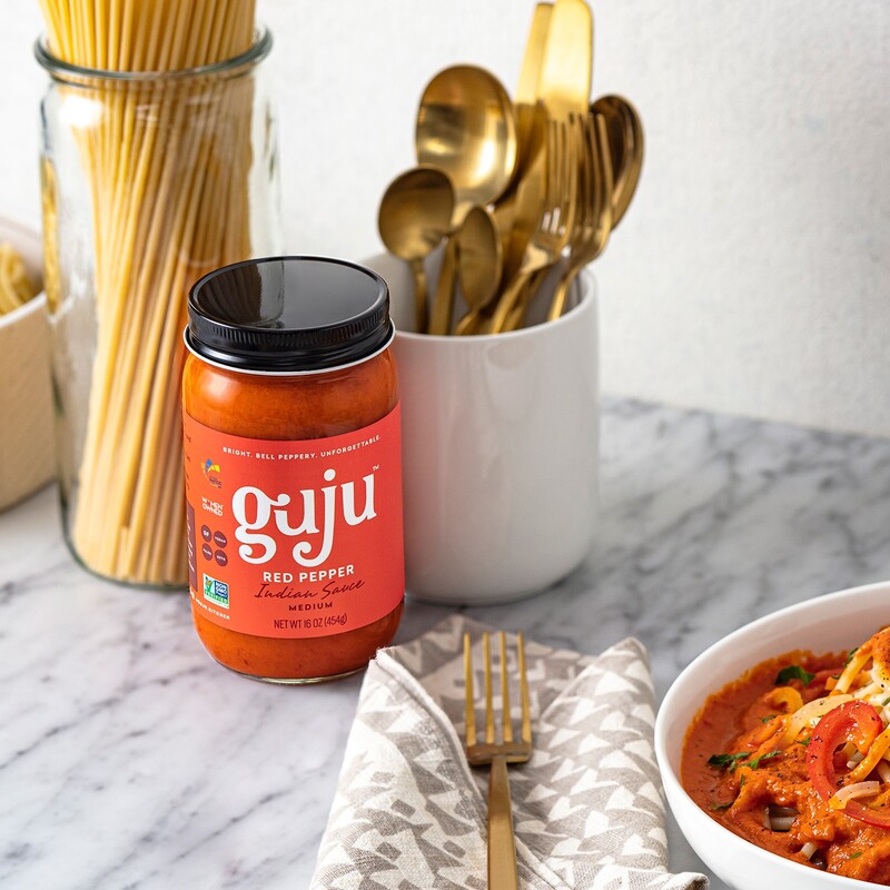 Guju indian sauce branding food packaging design6