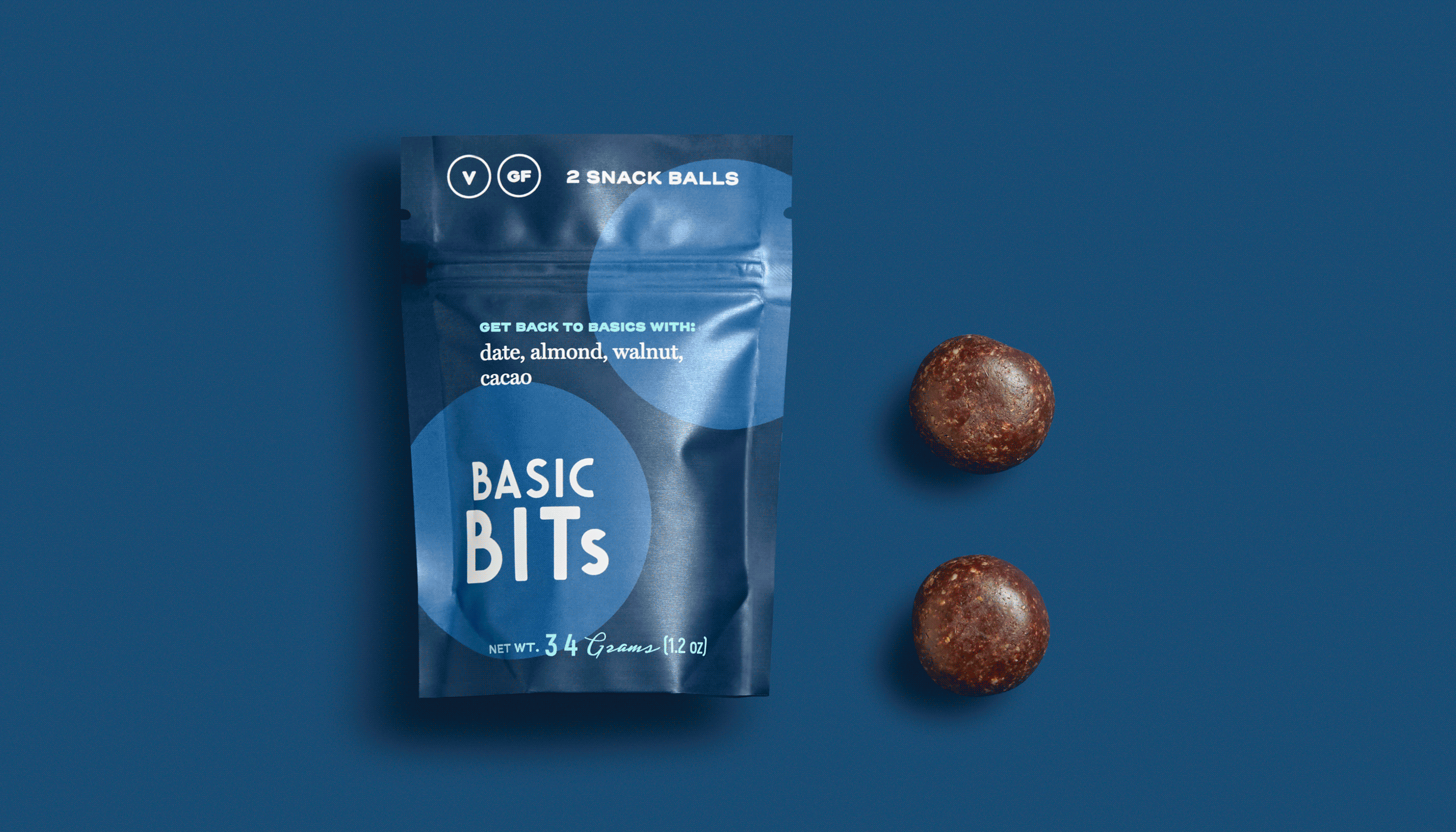 Basic bits snack ball brand identity food packaging design6
